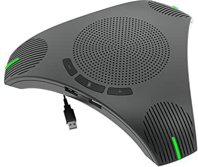 Matosio - Octopus - USB Luidspreker en Microfoon - Zwart - 360 Graden Omnidirectioneel