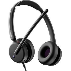 EPOS IMPACT 460T - Binaurale On-Ear Headset met Dual Microfoon, Ruisonderdrukking, USB-C/USB-A, Microsoft Teams, Thuiswerken, Plug-and-Play, Zoom, UC