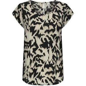 Onlnova Life Vis S/S Top, zwart, XL