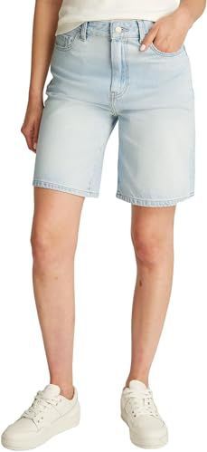 TOMMY HILFIGER Dames DNM BERMUDA SHORT HW SKY WW0WW44388, Denim, NI24, Denim (lucht), 50