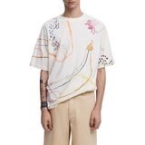 Desigual - T-shirt - Multicolor - Korte Mouwen - Arty-stijl