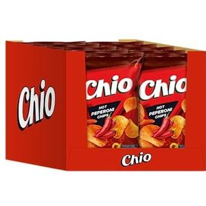 Chio Chips Hot Peperoni, verpakking van 10 stuks (10 x 150 g)