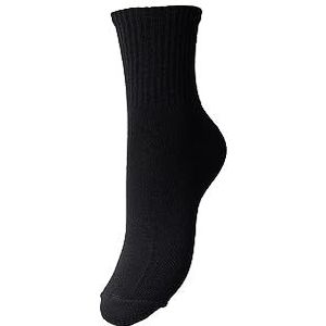 Pieces dames sokken 1-pack - Strepen - onesize - Kleur: Zwart, Maat: Onesize - Zwart