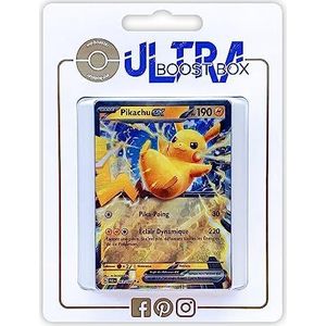 Pikachu ex 63/193 - Ultraboost X Écarlate et Violet 02 Évolutions à Paldea - Doos met 10 Franse Pokemon kaarten