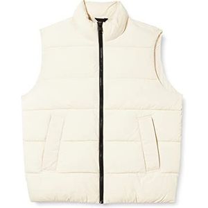 Calvin Klein Heren Crinkle Nylon Puffer Vest, Stony Beige, XS