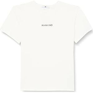 7 For All Mankind Dames Mankind Tee Cotton T-shirt, wit, M