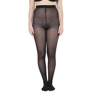 Ulla Popken Dames grote maten plus size compressiepanty, massageniveau 11-13 mmHg, zwart, 62-64