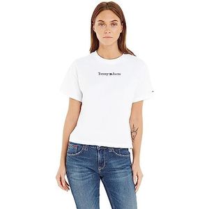 Tommy Jeans S/S T-shirts voor dames, Wit (wit), XL