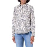 Regular fit overhemdblouse met all-over paisleyprint, model 'Voile'