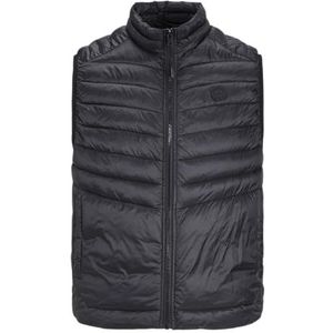 JACK & JONES Jjesprint Bodywarmer Collar Noos gewatteerd vest voor heren, Zwart/details: solid., XXL