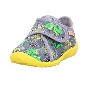 Superfit - Spotty - Slippers - Grijs - Katoen - Klittenbandsluiting