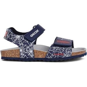 Geox J Ghita Boy E Sandalen voor jongens, rood (navy red), 27 EU