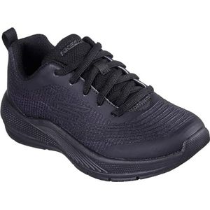 Skechers Microspec Advance Coastal Cruising Sneaker voor meisjes, Zwart, 13.5 UK Child
