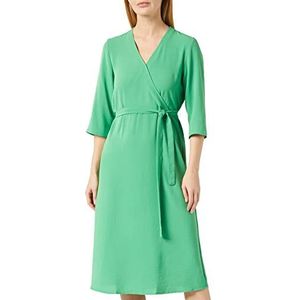 JDY Jdylion Wvn Noos wikkeljurk voor dames, 3/4 wikkeljurk, Kelly Green, 42