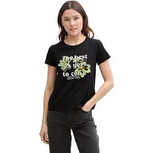 Shirt - Jersey - Ronde Hals - Normale Pasvorm - Kwartmouw - Logoprint