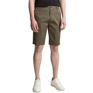 TOM TAILOR - 1044706 - Bermuda - Olijfkleurige Driehoeksprint