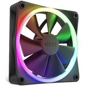NZXT F120 RGB-ventilatoren - RF-R12SF-B1 - Geavanceerde RGB-verlichtingsaanpassing - Fluisterstille koeling - Single (RGB-ventilator en controller VEREIST & NIET INBEGREPEN) - 120 mm ventilator -
