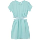 Jerseyjurk - Katoenen - Fit-en-flare - Korte Mouwen - Glittergaren