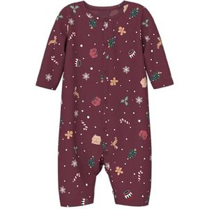 NAME IT nbnvismas ls nachtkleding, bordeaux, 56