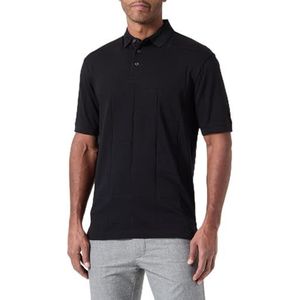 Armani Exchange Heren The Grid, Sustainable, All Over Tonal Logo Polo Shirt, zwart, XS