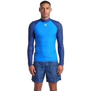 ARENA Men's Rash Vest L/S Allover Rash Guard Shirt Heren