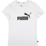 PUMA Logo Tee & Shorts Set G Jogging Meisjes, Wit, 128