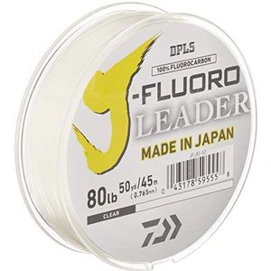 Daiwa J-Fluoro Fluorocarbon Leader - 80 lbs - 50 Yards, helder