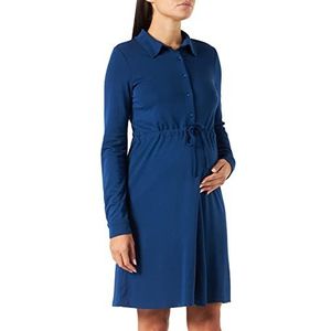 MAMALICOUS Dames MLBECKY LIA L/S Jersey ABK Dress 2F jurk, Estate Blue, M