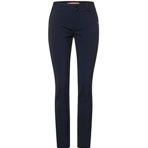 Street One Dames A375523 Techno Stretch damesbroek, diepblauw, W34/L28, blauw (deep blue), 34W x 28L