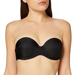 Chantelle Absolute onzichtbare bandeau-beha met cups, zonder bandjes, onzichtbaar ondergoed voor dames, Zwart, 70B