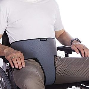 Perineale buikgordel, voor Rolstoelen, stoelen of fauteuils, voor Mensen met neiging tot uitglijden van de zitting, Maat 2 (104-192 cm)