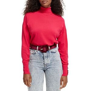 Scotch & Soda Maison Dames Roll Neck Relaxed Fit Pullover Love Potion 5114, S