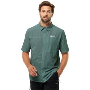 Jack Wolfskin Vandra S/S hemd, jadegroen, XL heren, Jade groen, XL