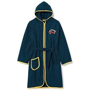 Playshoes - Badjas - Marine Blauw - Brandweerauto