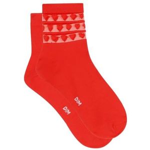 Dim - Skin Style - Damessokken - Rood - Microvezel
