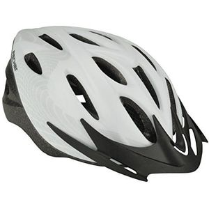 FISCHER Fietshelm voor volwassenen, fietshelm, cityhelm White Vision, S/M, 54-59cm, wit, verlicht binnenringsysteem