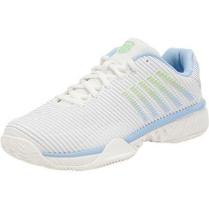 K-Swiss - Hypercourt Express 2 - Tennisschoen - Wit/Groen - Synthetisch Suède/TPU