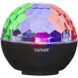 Denver BTL-65 Bluetooth-luidspreker met disco-lichteffecten en AUX-ingang, zwart