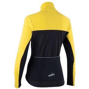 Nalini - NEW ROAD LADY JKT - Fietsjack - Geel - Zwart - Dames - Winddicht Warm