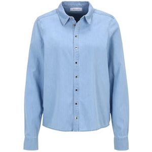 Tamaris Arnheim blouse voor dames, Lichtblauwe Denim, 64