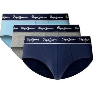 Pepe Jeans Heren SOLID BF 3P Slips, Blauw (SKY BLUE), XL, Blauw (hemelsblauw), XL