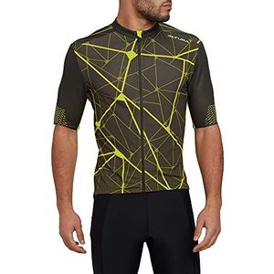 Altura Heren Icon shirt met korte mouwen, olijf/limoen, 2XL