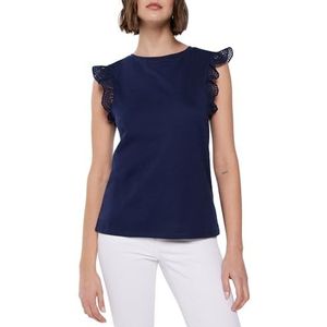 Springfield T-shirt voor dames, Medium Blauw, L