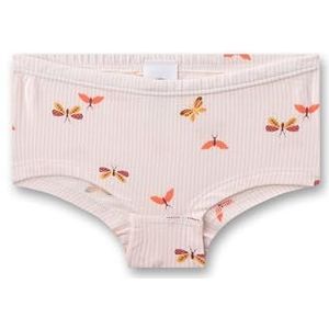 Sanetta Meisjesonderbroek roze | Hoge kwaliteit en duurzame katoenen modal Mix. Panty met strepen en vlinder-allover | Ondergoed voor meisjes, roze, 80 cm