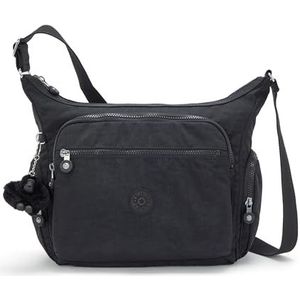 Kipling Gabbie schoudertas, Black Noir., Eén Maat