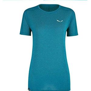 Salewa Dames blouses en T-shirts Pedroc Hybrid 2 Dry W S/Tee, Ocean Melange, 44/38, 00-000027726