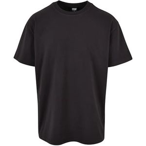 Urban Classics Heren Heavy Oversized Garment Dye Tee, Oversized T-shirt voor mannen, verkrijgbaar in vele verschillende kleuren, maten S - 5XL, zwart, L