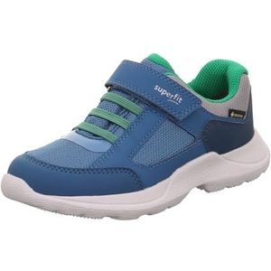 Superfit Rush Gore-tex Sneakers voor jongens, Blauw groen 8010, 30 EU Breed