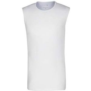 Seidensticker Heren Regular T-shirt Uni Ronde Hals Zonder Mouwen Onderhemd, wit (wit 01), S