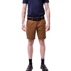 Teddy Smith Sailor Chino Poplin Stret Cargo Shorts voor heren, Tabak, 34W